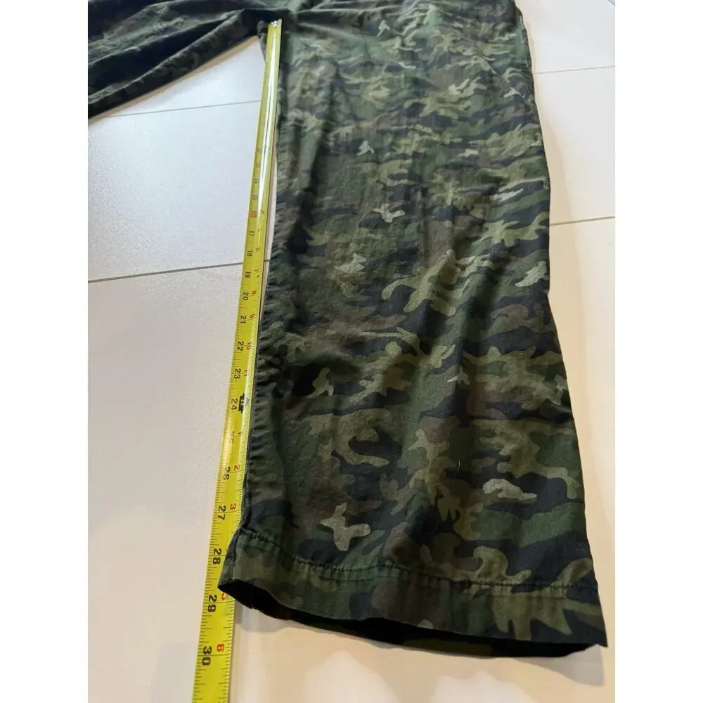 Polo Ralph Lauren Sleepwear Drawstring Pants Mens L Green Camo Loungewear Cotton